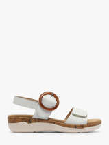 Sandalen Uit Leder Remonte Wit women 80