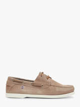 Bootschoenen Uit Leder Serge blanco Beige men CHA2108A
