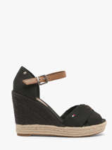 Sandales Semelle Compens�e Tommy hilfiger Noir women 4784BDS