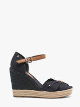 Sandales Semelle Compense Tommy hilfiger Bleu women 4784DW6