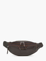Sac Banane Foulonn� Cuir Etrier Marron foulonne EFOU722M