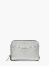 Portemonnee Leder Etincelle Iris�e Etrier Zilver etincelle irisee 74701