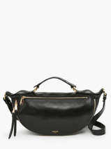Sac Bandoulire M Origami Cuir Lancel Noir origami A12528