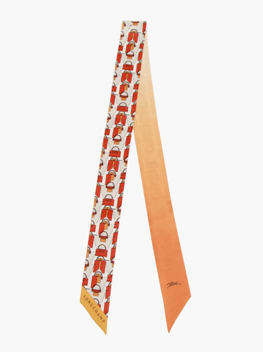 Longchamp Soie unie Sjaal Oranje