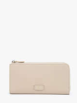 Portefeuille Ninon Cuir Lancel Beige ninon A09974