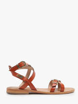 Sandalen Hepana Uit Leder Les tropeziennes Rood accessoires HEPANA