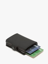 Porte-cartes Matte Cuir Secrid Noir matte TM-vue-porte