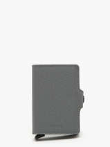 Porte-cartes Cuir Secrid Gris carbon TCA