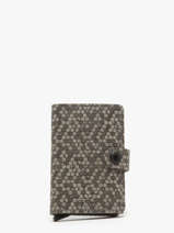 Mini Porte-cartes Hexagon Cuir Secrid Gris hexagon MHE