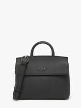 Sac Bandouli�re Calie Cuir Nathan baume Noir nathan 19