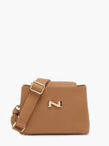 Sac Bandoulire Poppy Cuir Nathan baume Marron eden 2