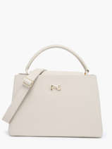 Sac Port Main Violet Cuir Nathan baume Beige eden 1