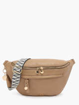 Sac Banane Lulu castagnette Marron zip VICK