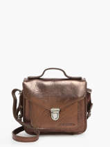 Sac Bandoulire Mademoiselle George Xs Cuir Paul marius Marron vintage GEORGEXS