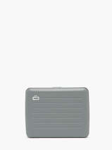 Porte-cartes Cuir Ogon Gris matte MAT