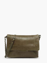 Cross Body Tas Felizia Leder Pieces Groen felizia 17116819