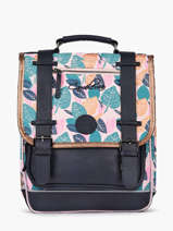 Sac  Dos 2 Compartiments Cameleon Rose vintage fantasy PBVGSD38