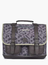 Cartable 3 Compartiments Cameleon Gris vintage urban PBVBCA41