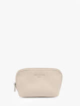 Portemonnee Leder Hexagona Beige confort 467389