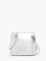 Sac Bandoulire Nine Cuir Milano Argent nine NI23117N