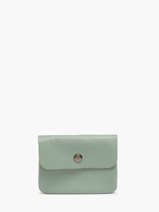 Porte-monnaie Caviar Cuir Milano Vert caviar CA23092
