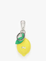 Porte-clefs Lemon Cuir Nathan baume Jaune original n 703N