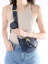 Sac Banane Gretel Ted lapidus Bleu gretel TLAU8933-vue-porte