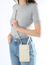 Etui Tlphone Pocket Cuir Nathan baume Beige n city 3-vue-porte