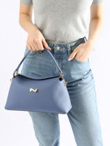 Sac Port paule Freesia Cuir Nathan baume Marron eden 4-vue-porte