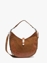 Sac Port paule Luna Cuir Great by sandie Marron luna SNA