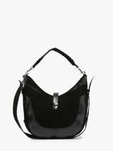 Sac Port paule Luna Cuir Great by sandie Noir luna SNA