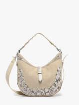 Sac Port paule Luna Cuir Great by sandie Beige luna SNA