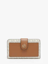 Portemonnee Michael kors Beige mk charm S4G0KF6B