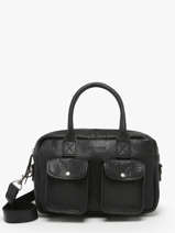 Sac Bandouli�re Vintage Cuir Paul marius Noir vintage LEDANDYS