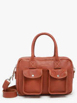 Sac Bandouli�re Vintage Cuir Paul marius Bleu vintage LEDANDYS