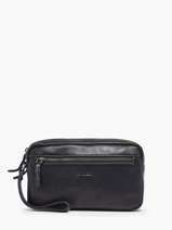 Pochette Homme Foulonn� Cuir Etrier Noir foulonne EFOU721S
