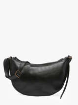 Sac Bandoulire Cow Cuir Basilic pepper Noir cow BCOW71