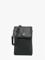 Sac Bandouli�re Grained Flora & co Noir grained F3609
