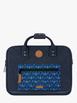 Porte Documents (main) 2 Compartiment + Pc 15" Cabaia Bleu laptop MESS