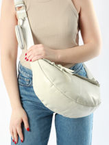 Sac Bandoulire June Great by sandie Blanc june SNA-vue-porte