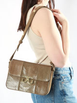Sac Bandoulire Anna Cuir Great by sandie Vert anna SNA-vue-porte