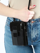 tui Tlphone Cuir Great by sandie Noir new zack SNA-vue-porte