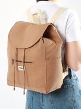 Sac  Dos Eliot Coton Hindbag Marron best seller ELIOT-vue-porte