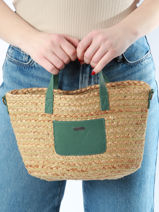 Sac Bandoulire Gobi Les tropeziennes Vert gobi TZ04-vue-porte