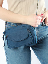 Sac Bandoulire Codette Coton Pieces Bleu codette 17150467-vue-porte