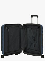 Valise Cabine Samsonite Bleu upscape KJ1007-vue-porte