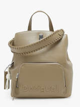 Rugzak Desigual Groen half logo 24SAKP29