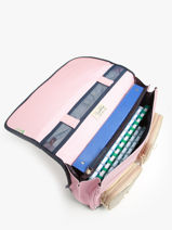 Cartable 2 Compartiments Cameleon Rose vintage family boulanger CA38-vue-porte