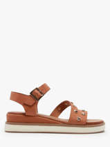 Sandales En Cuir Inuovo Vert women 113094