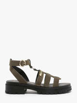Sandales Tobosued En Cuir Les tropeziennes Vert women TOBOSUED